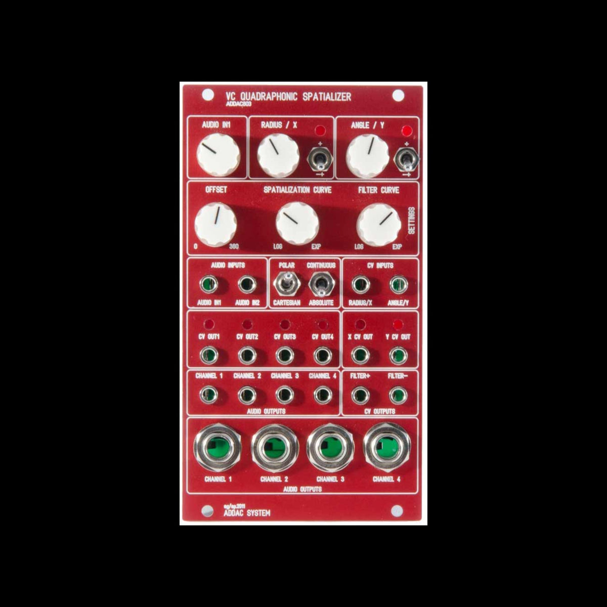 ADDAC System - ADDAC803 Quadraphonic Spatializer