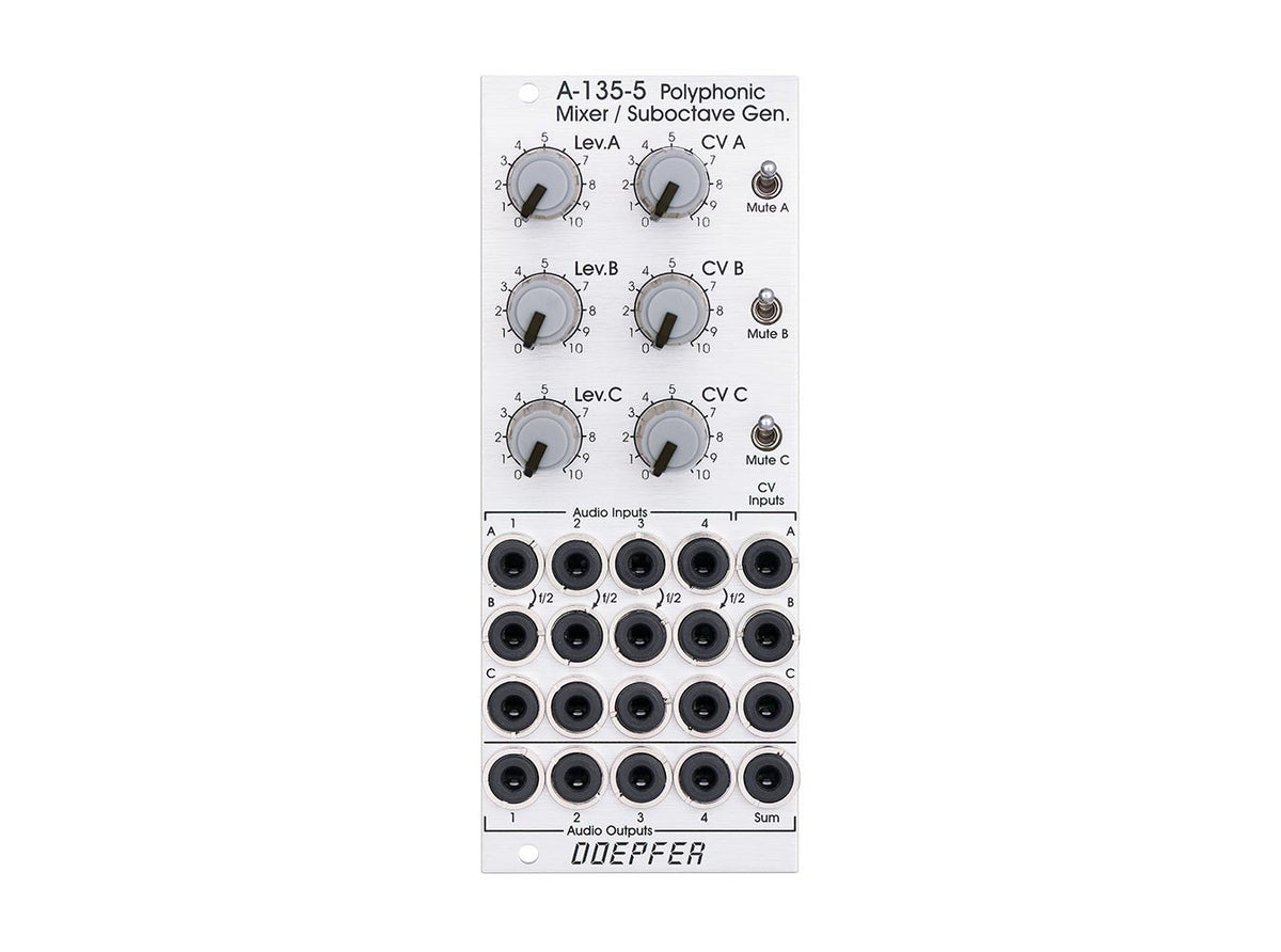 Doepfer - A-135-5 Polyphonic Voltage Controlled Mixer / Suboctave Generator