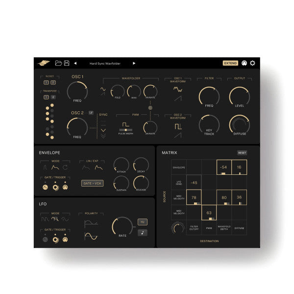 Instruo Seashell Hybrid Desktop Semi-Modular Synth