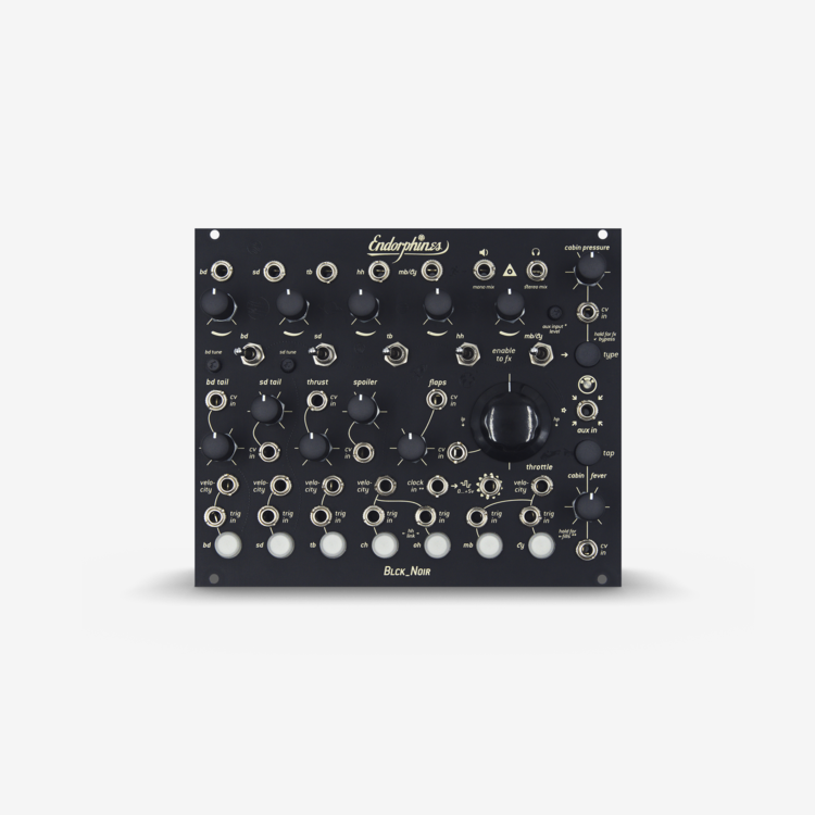 Endorphin.es BLCK_NOIR 7-Channel Hybrid Drum Generator