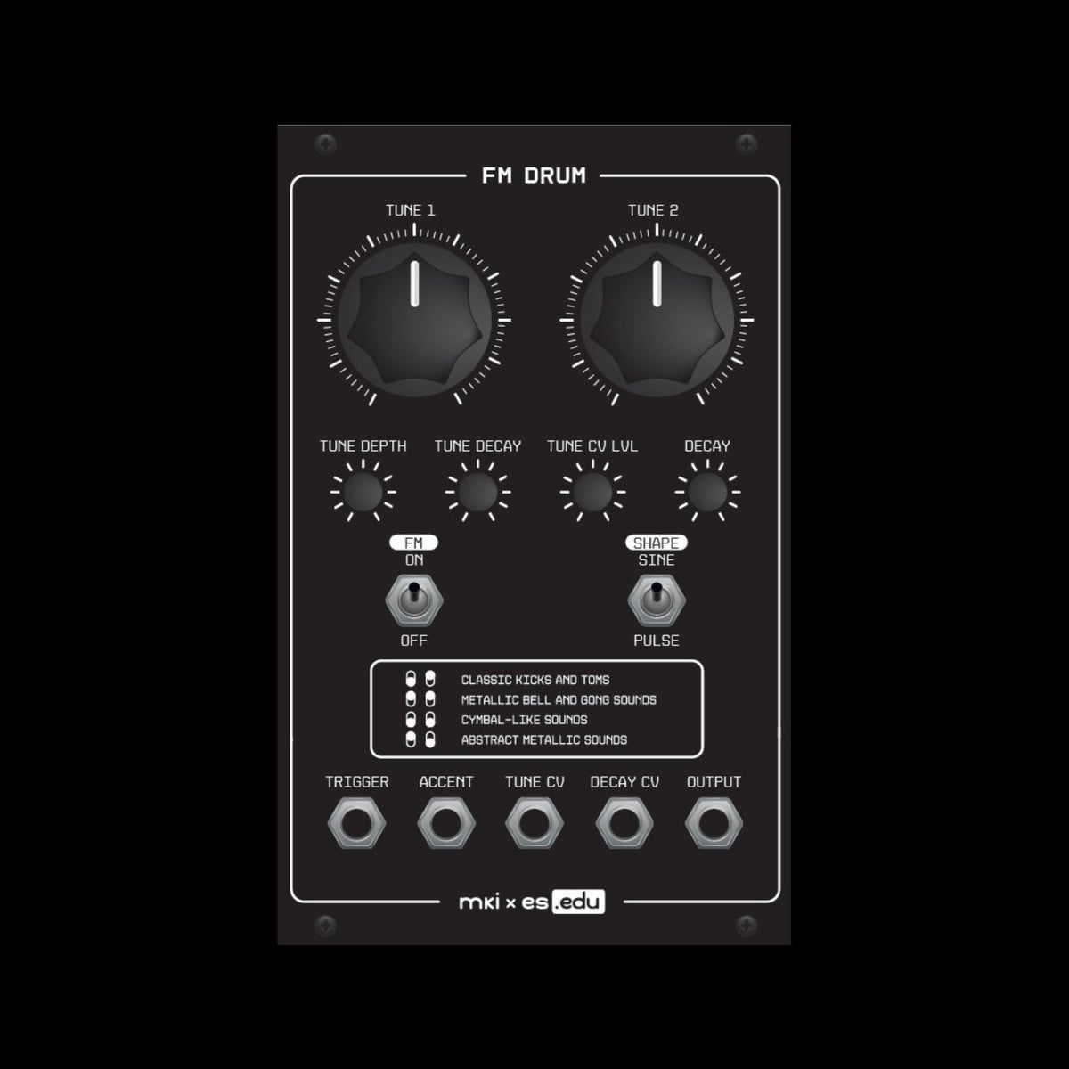 Erica Synths - EDU DIY FM Drum [DIY KIT]