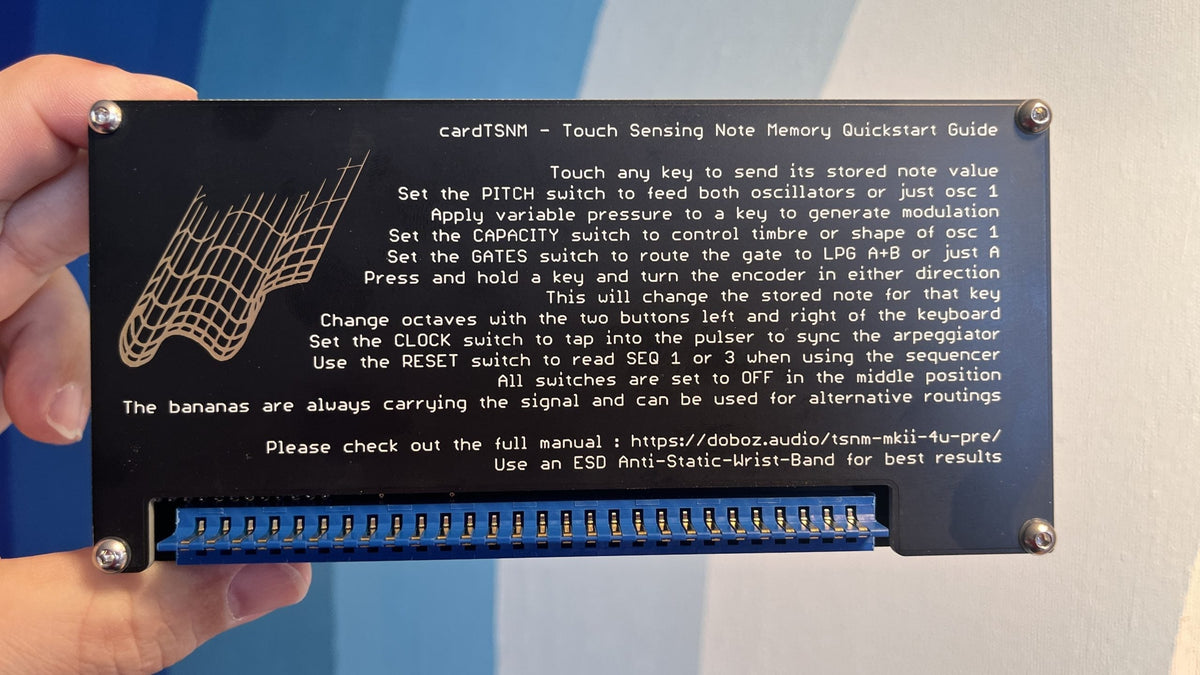 NLM - CardTSNM Touch Sensing Note Memory