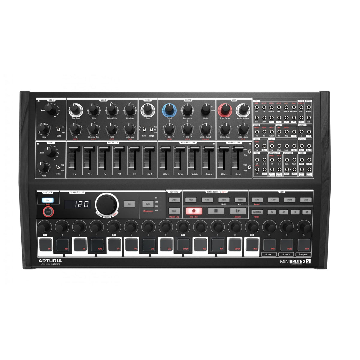 Arturia Minibrute 2S Noir Analog Synth w/ Sequencer