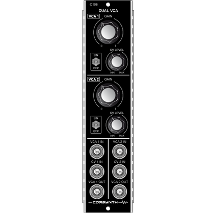 Corsynth - C108: Dual VCA