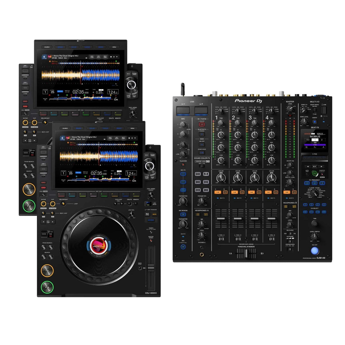 AlphaTheta CDJ-3000X & Pioneer DJ DJM-A9 Package Deal