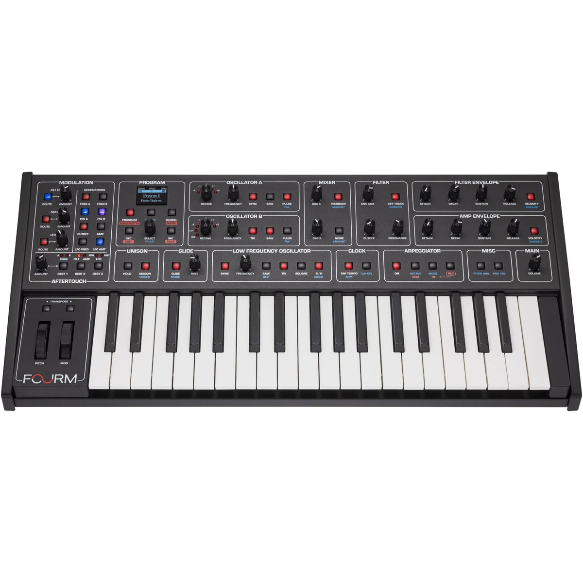 Sequential Fourm Polyphonic Analogue Synthesizer